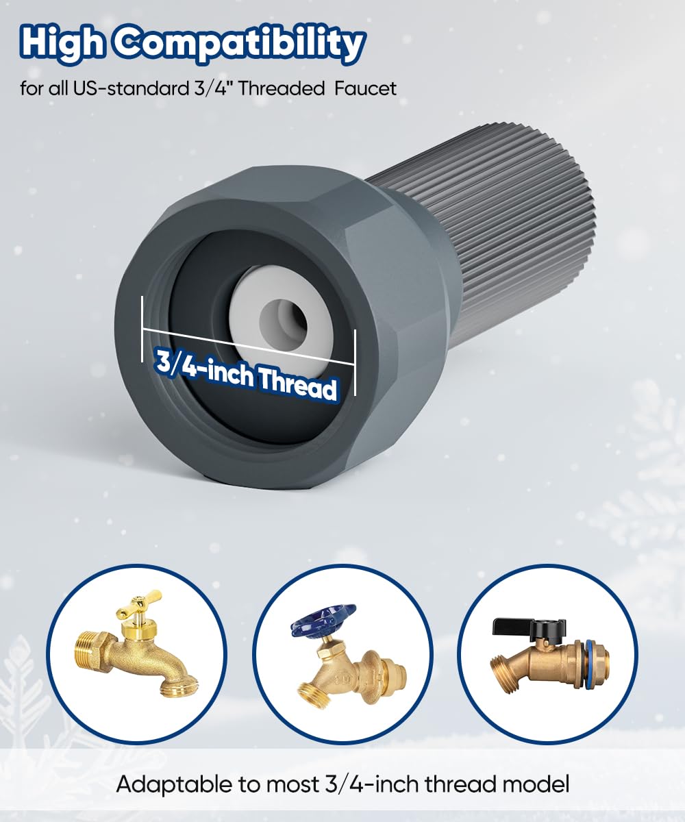 Mokeyder freeze protection valve in use during winter season