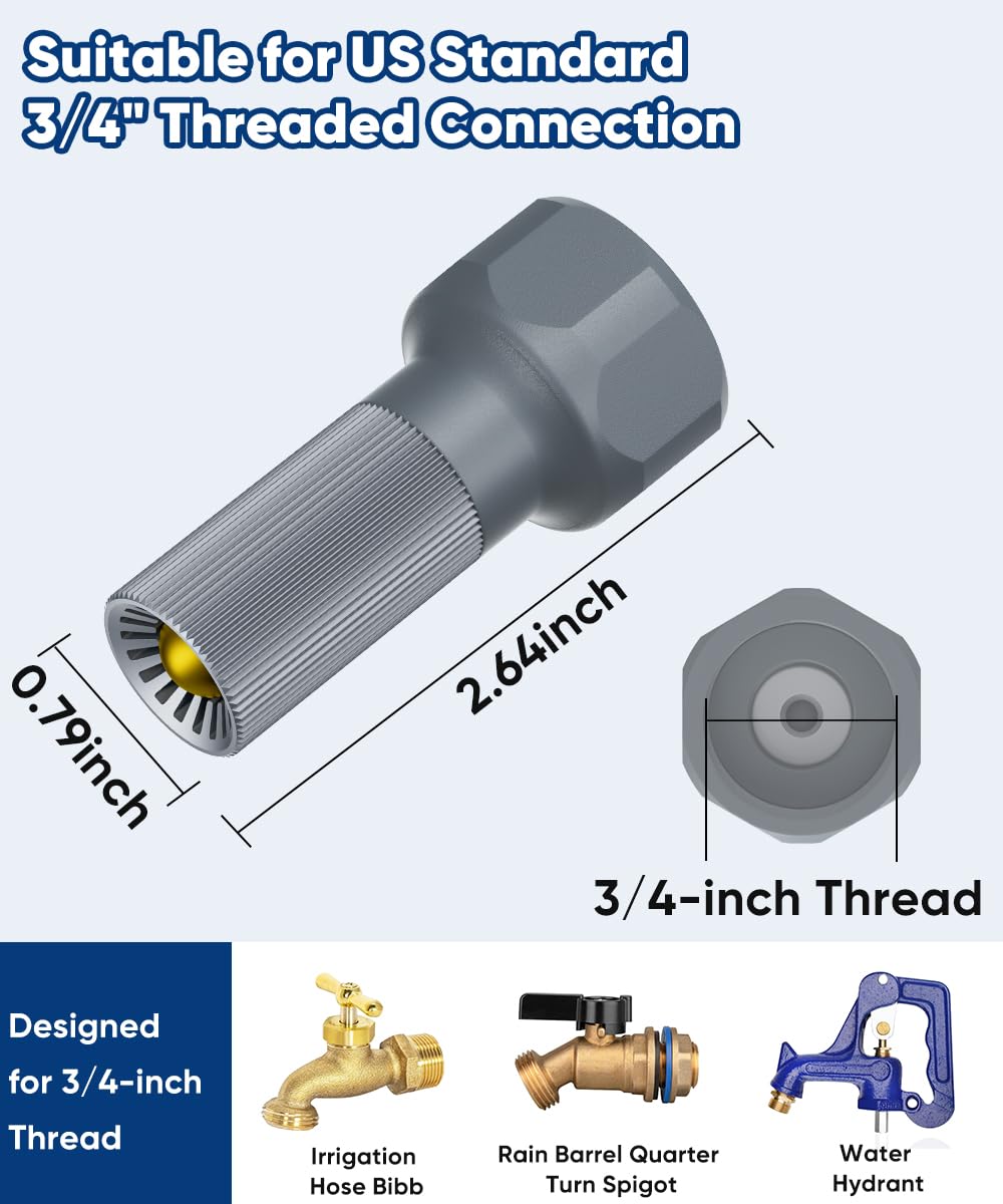 Mokeyder freeze protection valve installed on outdoor faucet
