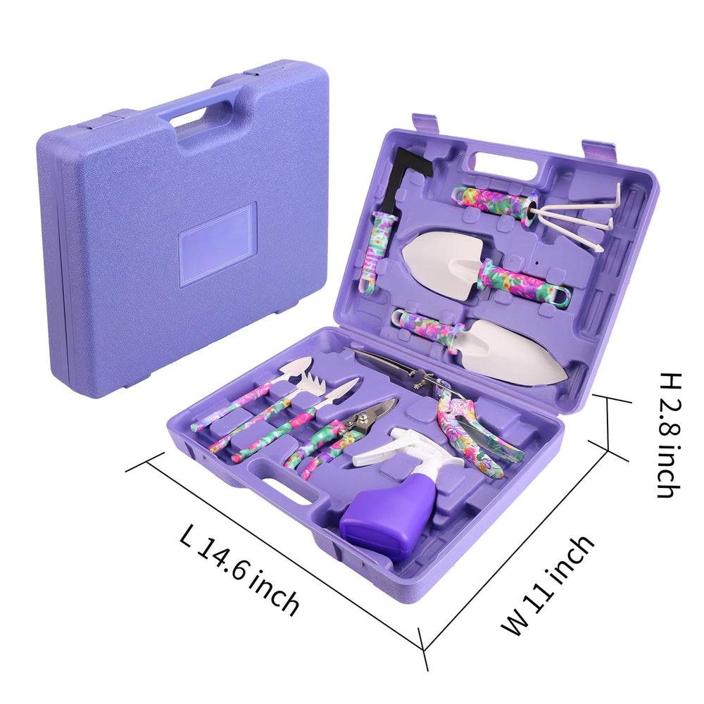 Molded shell tool box for easy storage of JUMPHIGH gardening tools