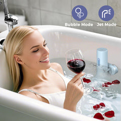 MOMFANN Bath Jets showing adjustable nozzles and control dial
