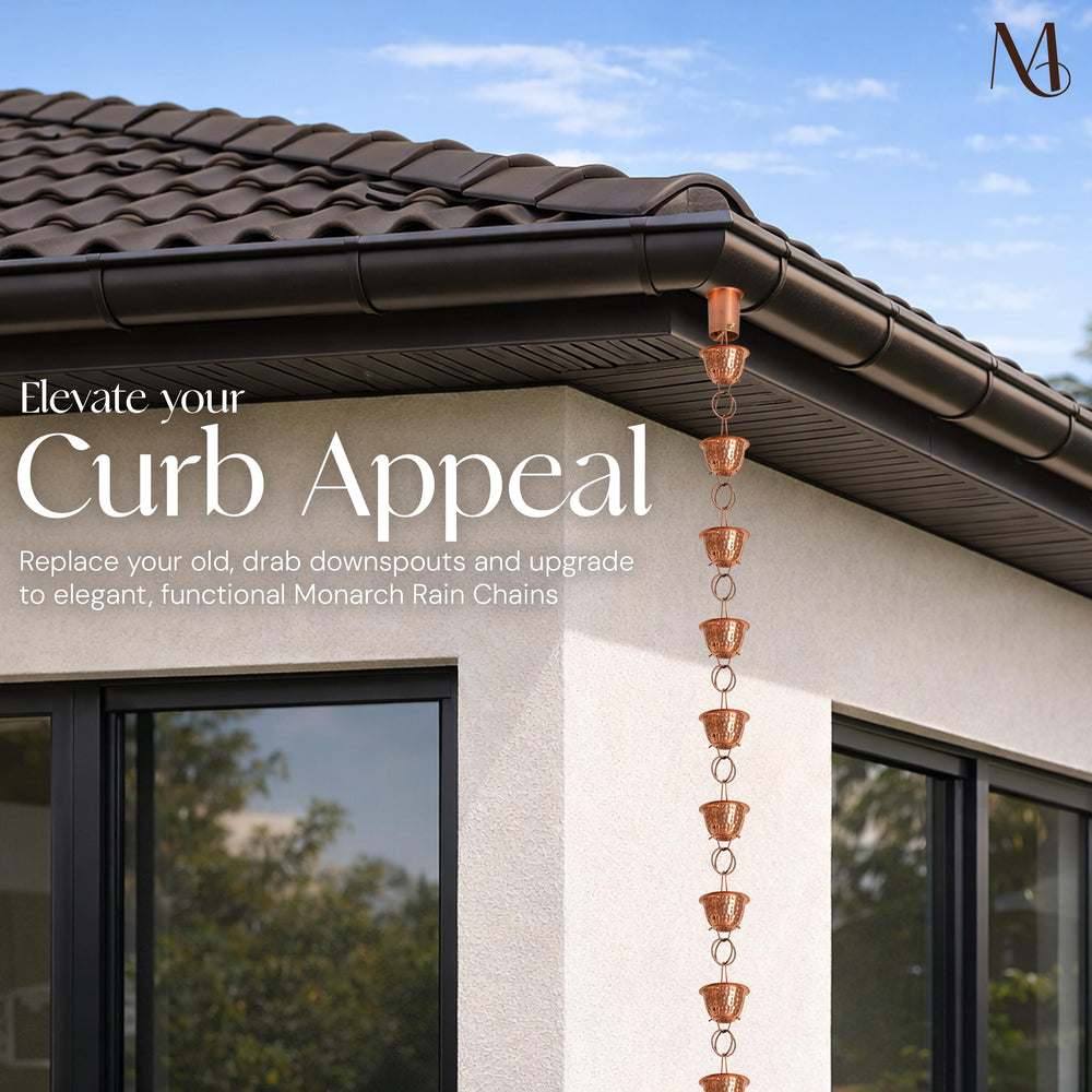 Monarch Rain Chains copper rain chain packaging
