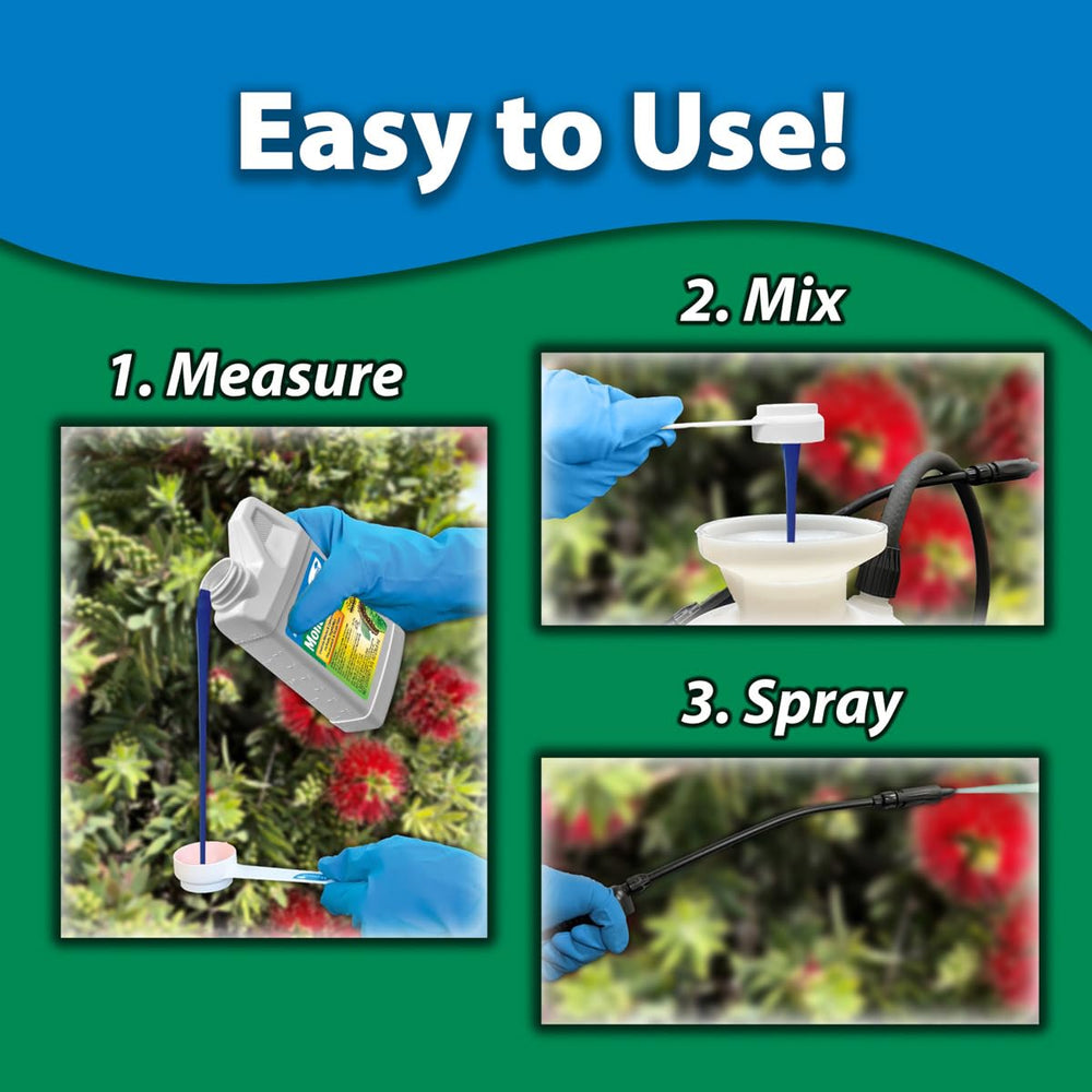 Monterey B.t. Caterpillar & Worm Killer being mixed in a spray bottle