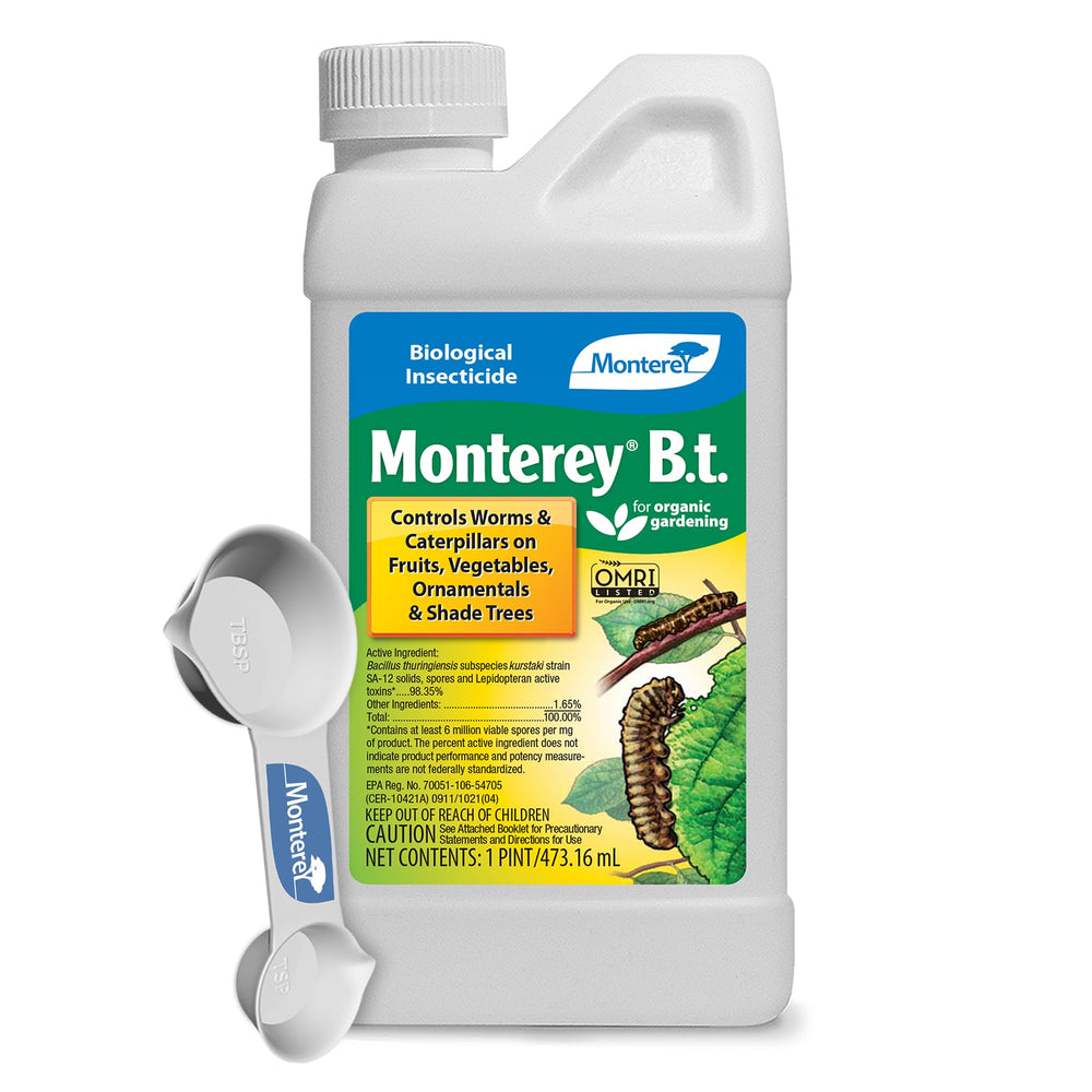 Monterey BT Bacillus Thuringiensis 16 oz bottle front view