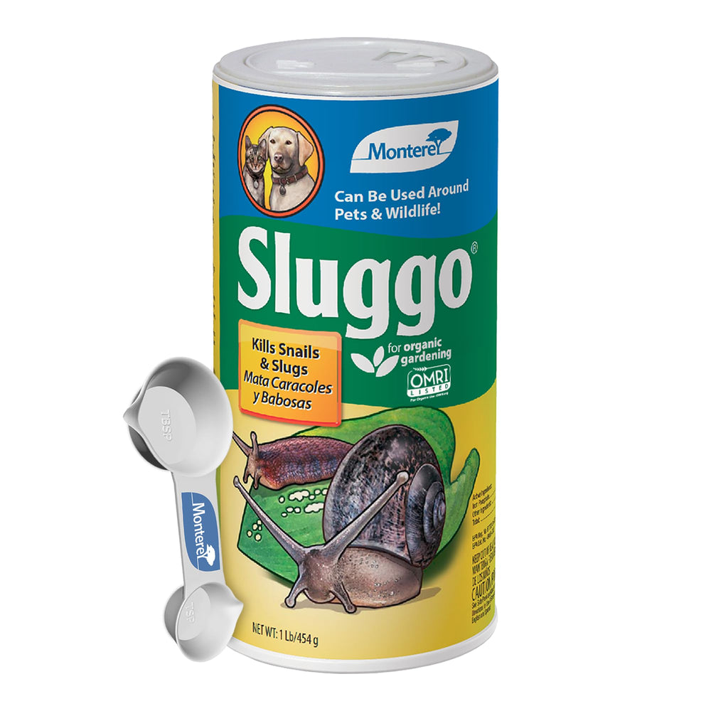 Monterey Sluggo Snail & Slug Killer 1 lb shaker can front view