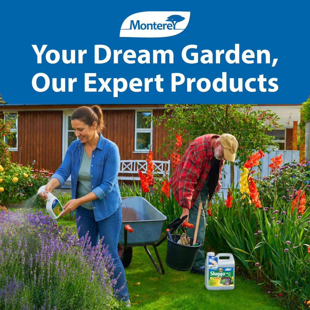 Monterey Thistledown Weed Killer Concentrate with protective gear