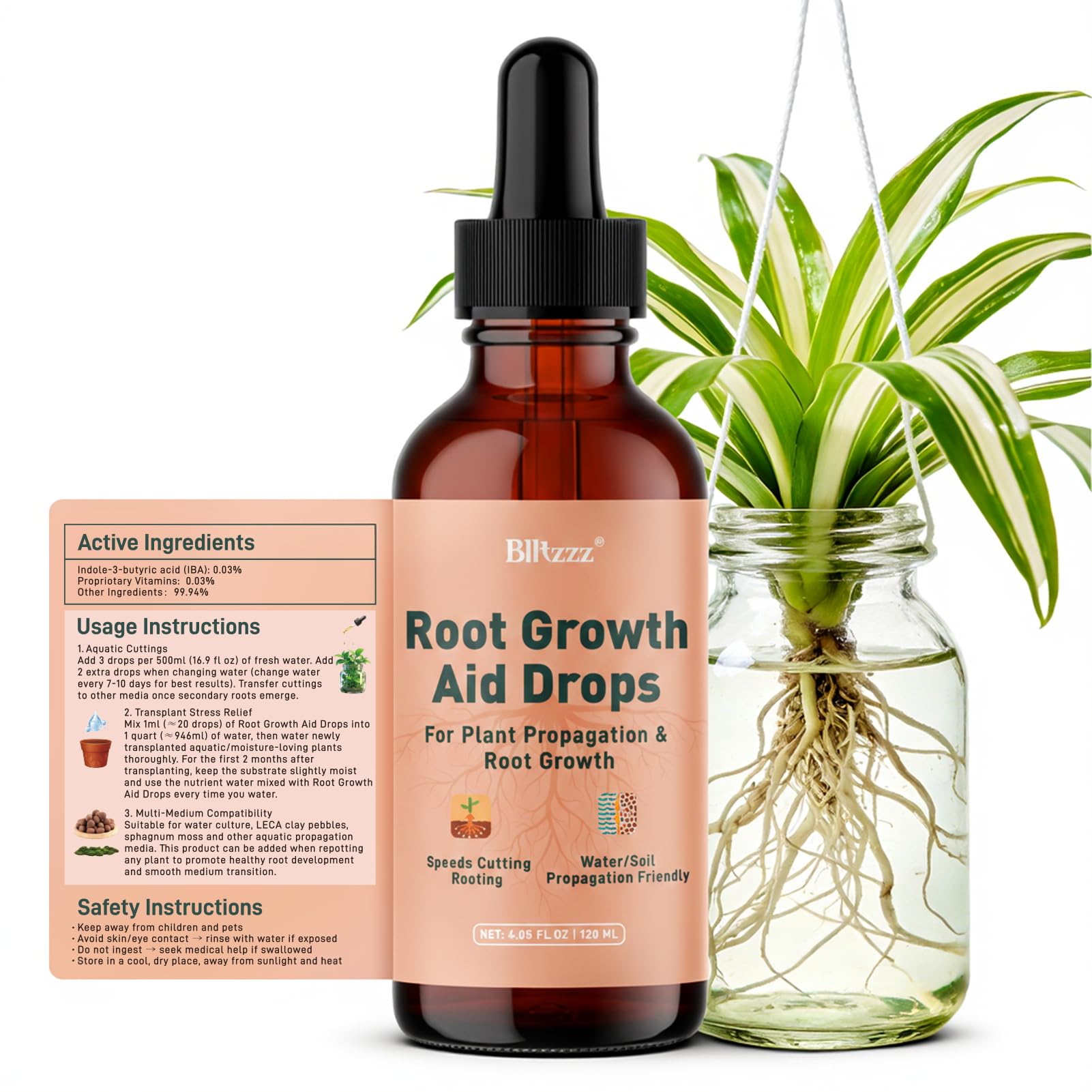 Montorchid Root Drops packaging and insert