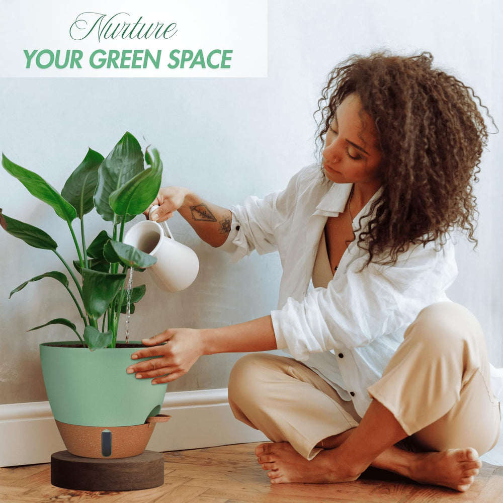 Montresor 12 Inch Self-Watering Pot for Indoor Plants