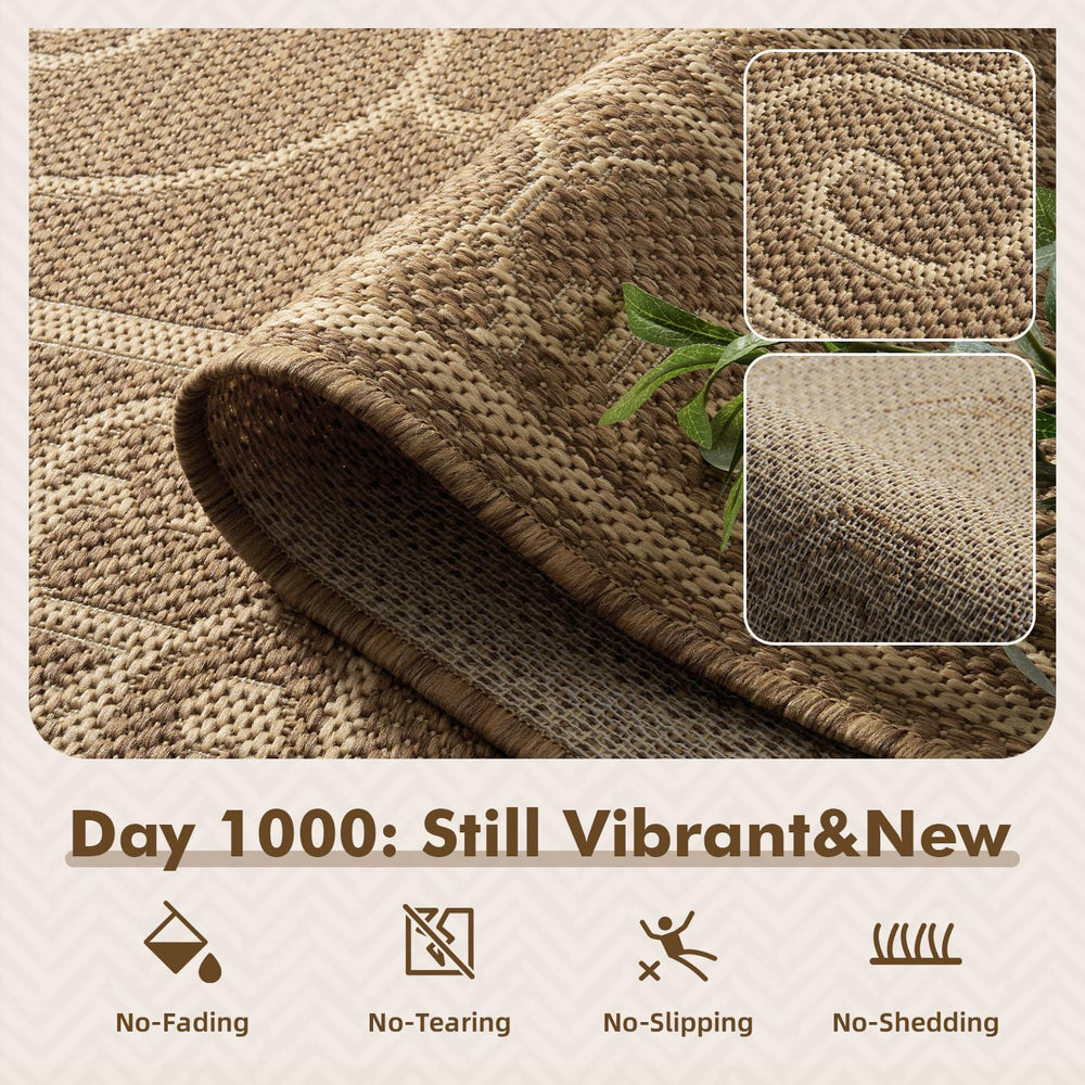 MontVoo Outdoor Rug 6x9 ft texture detail