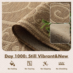 MontVoo Outdoor Rug 6x9 ft texture detail