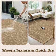 MontVoo Outdoor Rug 6x9 ft with furniture