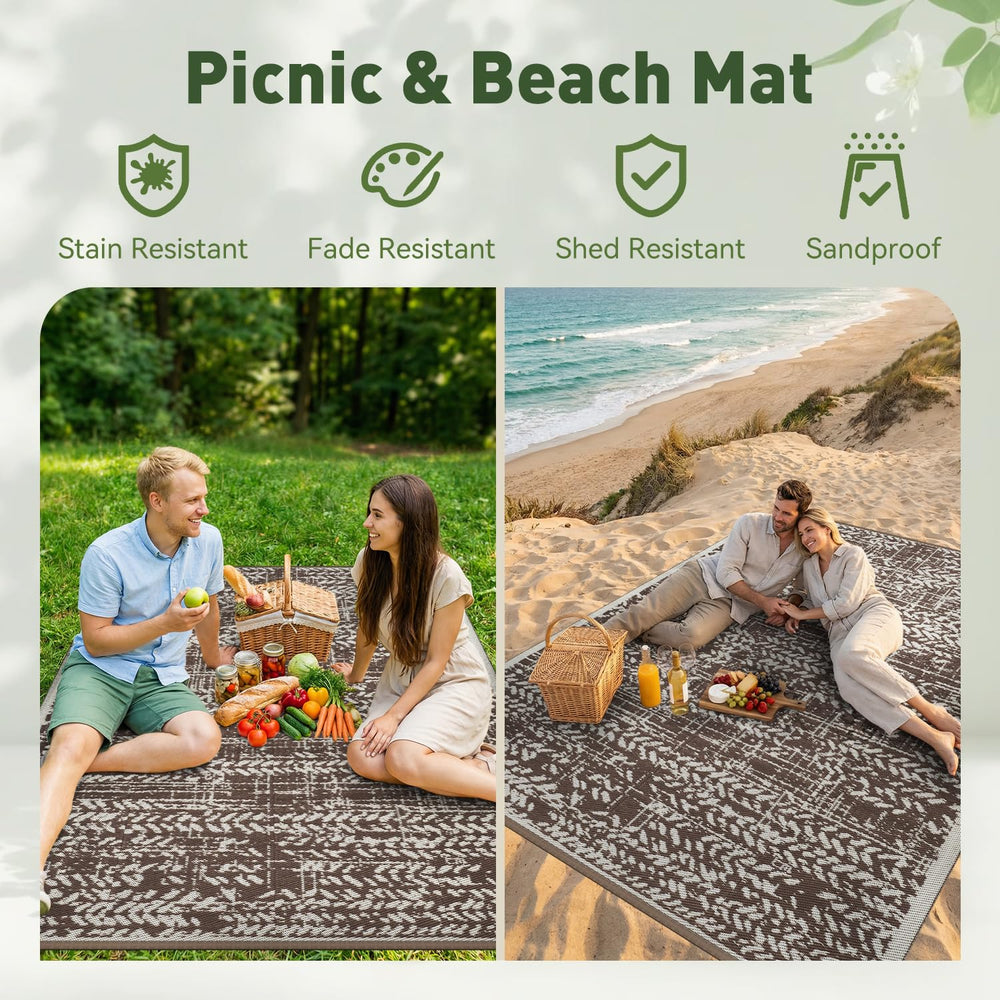 MontVoo Outdoor Rug 8x10 packaging details