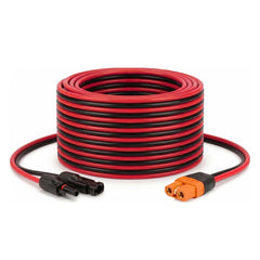MOOKEERF Solar to XT60i Cable 15FT front view with connectors