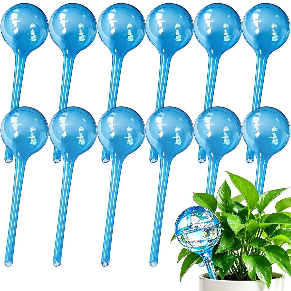 MOONSOUND Plant Watering Globes clear blue set front view