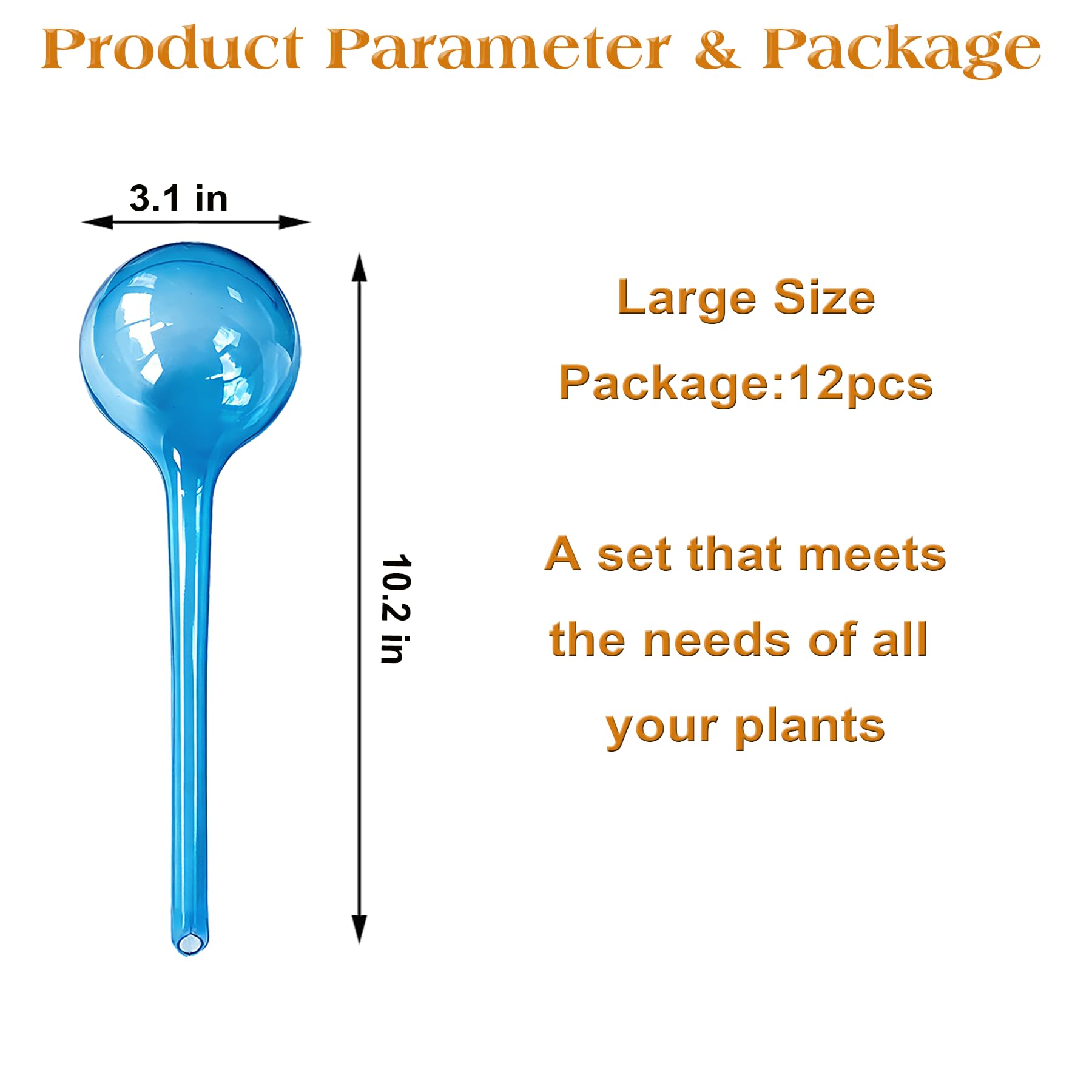 MOONSOUND Plant Watering Globes packaging and contents