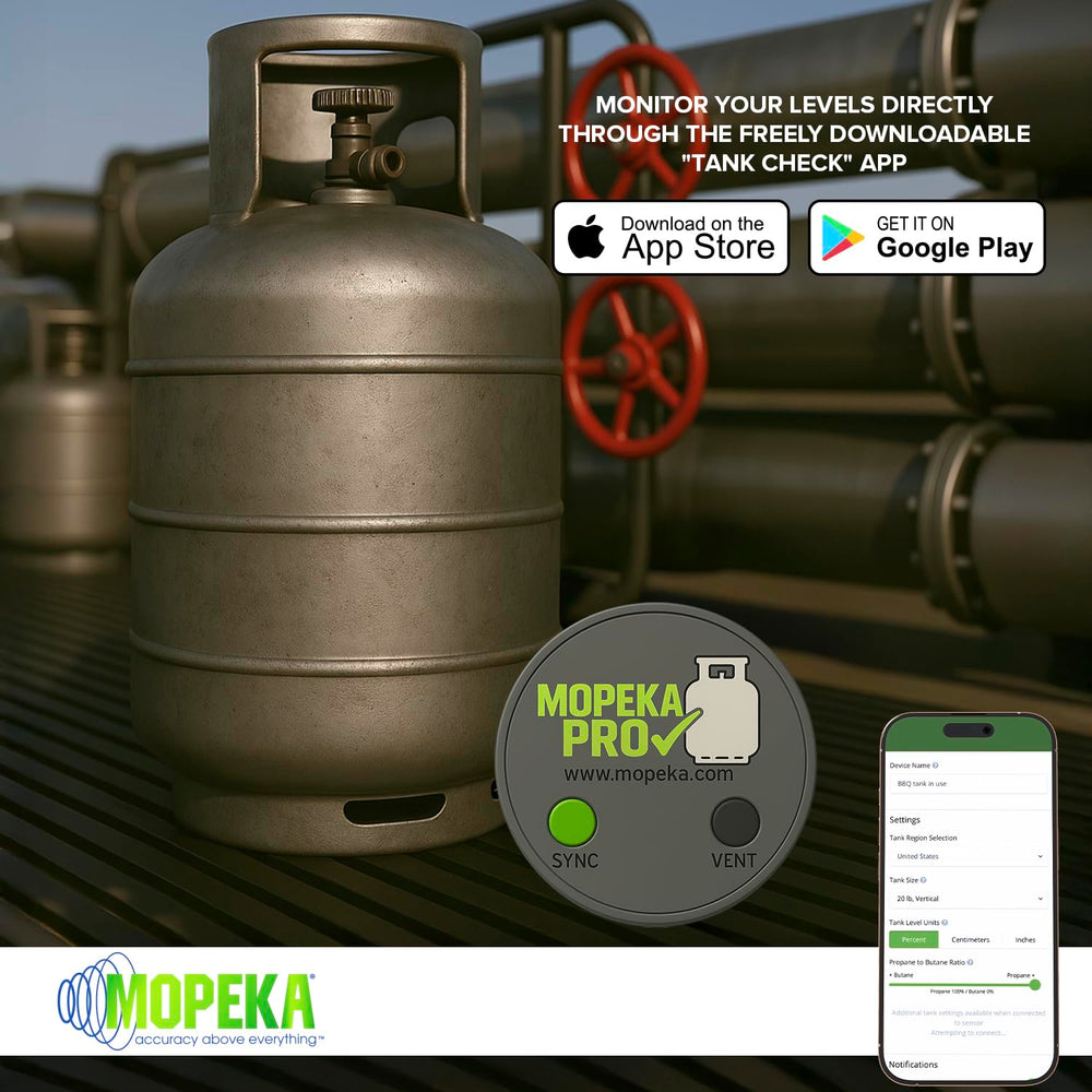 Mopeka Pro Check Bluetooth Propane Tank Sensor magnetic attachment