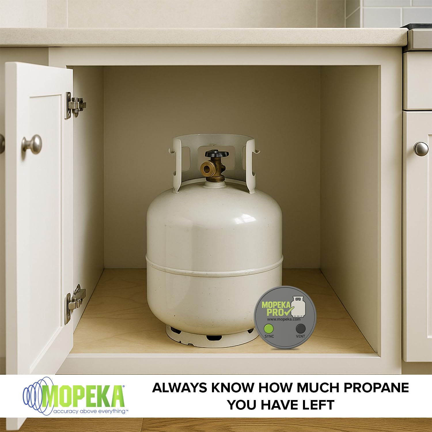 Mopeka Pro Check Bluetooth Propane Tank Sensor with accessories