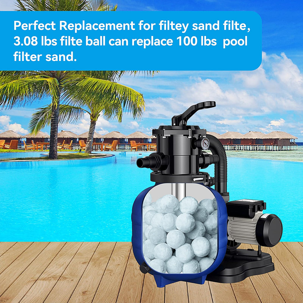 Moritakk Pool Filter Ball displayed with aquarium setup