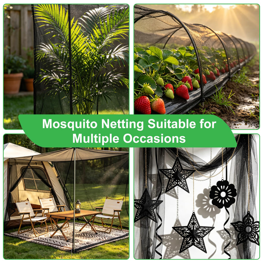 Morniartor mosquito netting used as decorative curtains