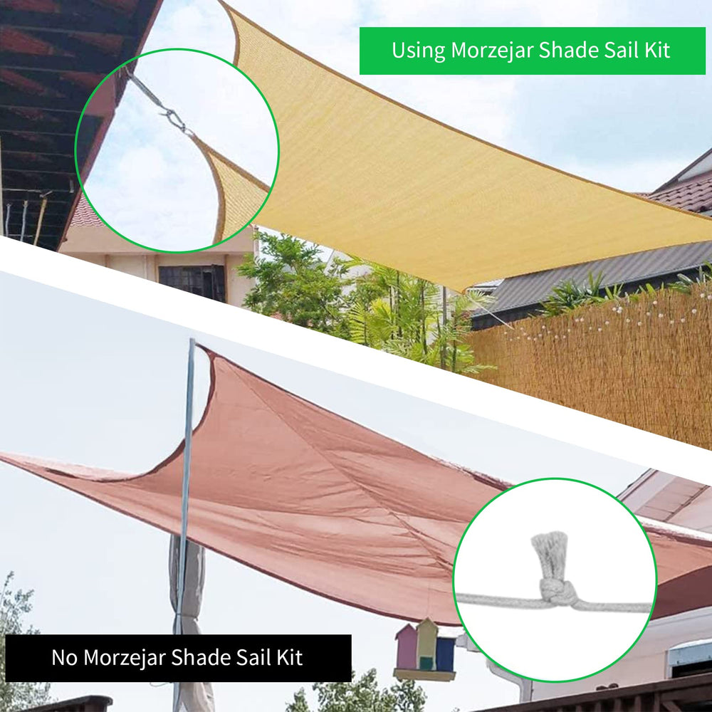 Morzejar stainless steel components for shade sail installation