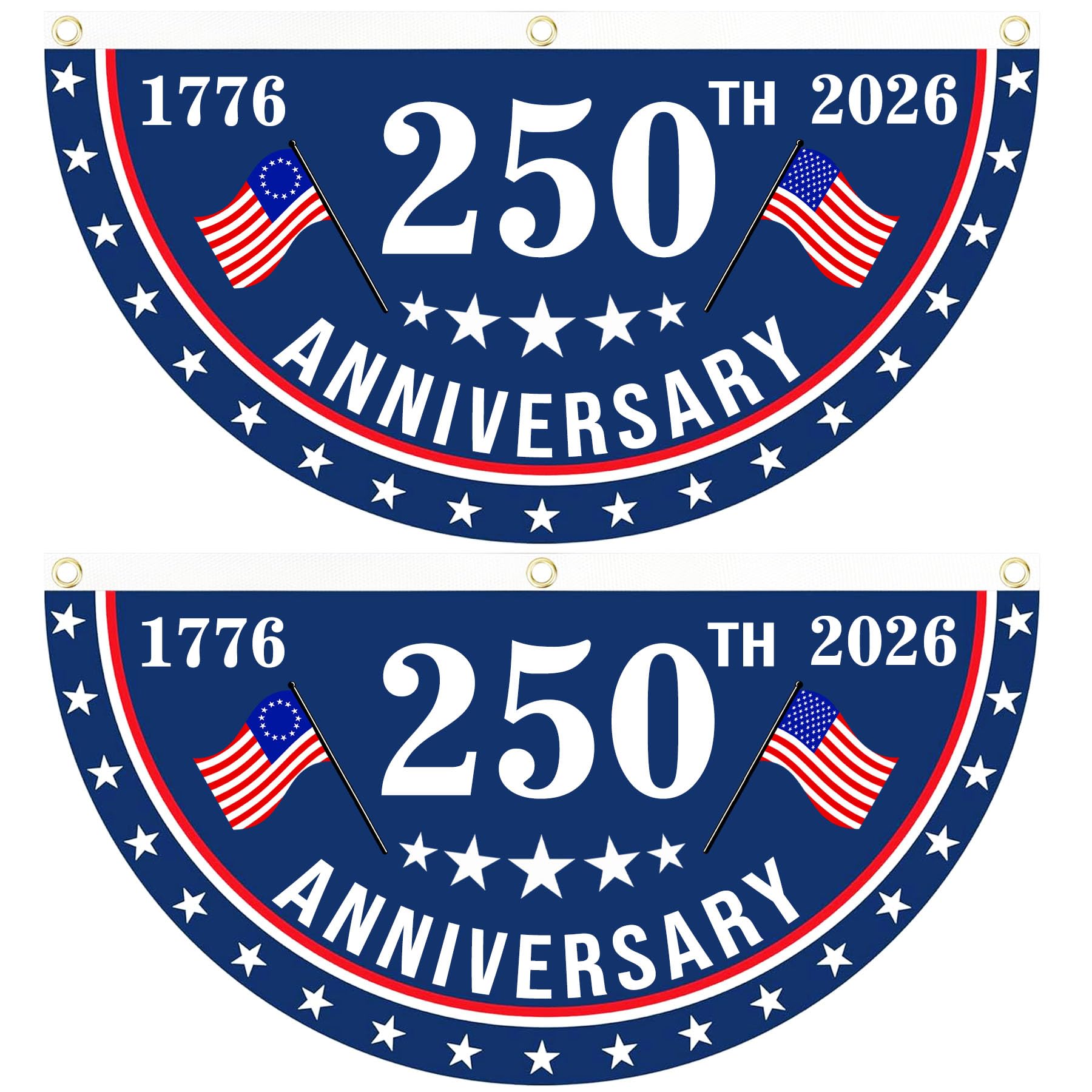 MOSADO 250th Anniversary Flag front view with vibrant colours