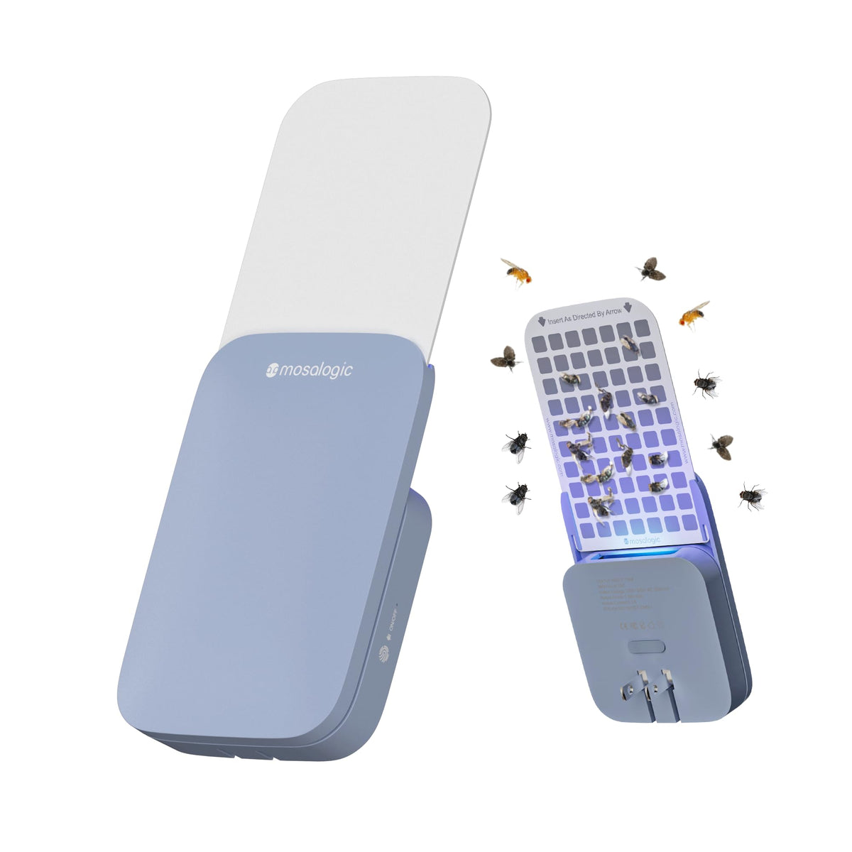 mosalogic Fly Insect Trap front view in sky blue