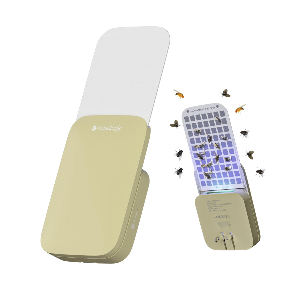 Mosalogic Fly Insect Trap front view with UV light feature