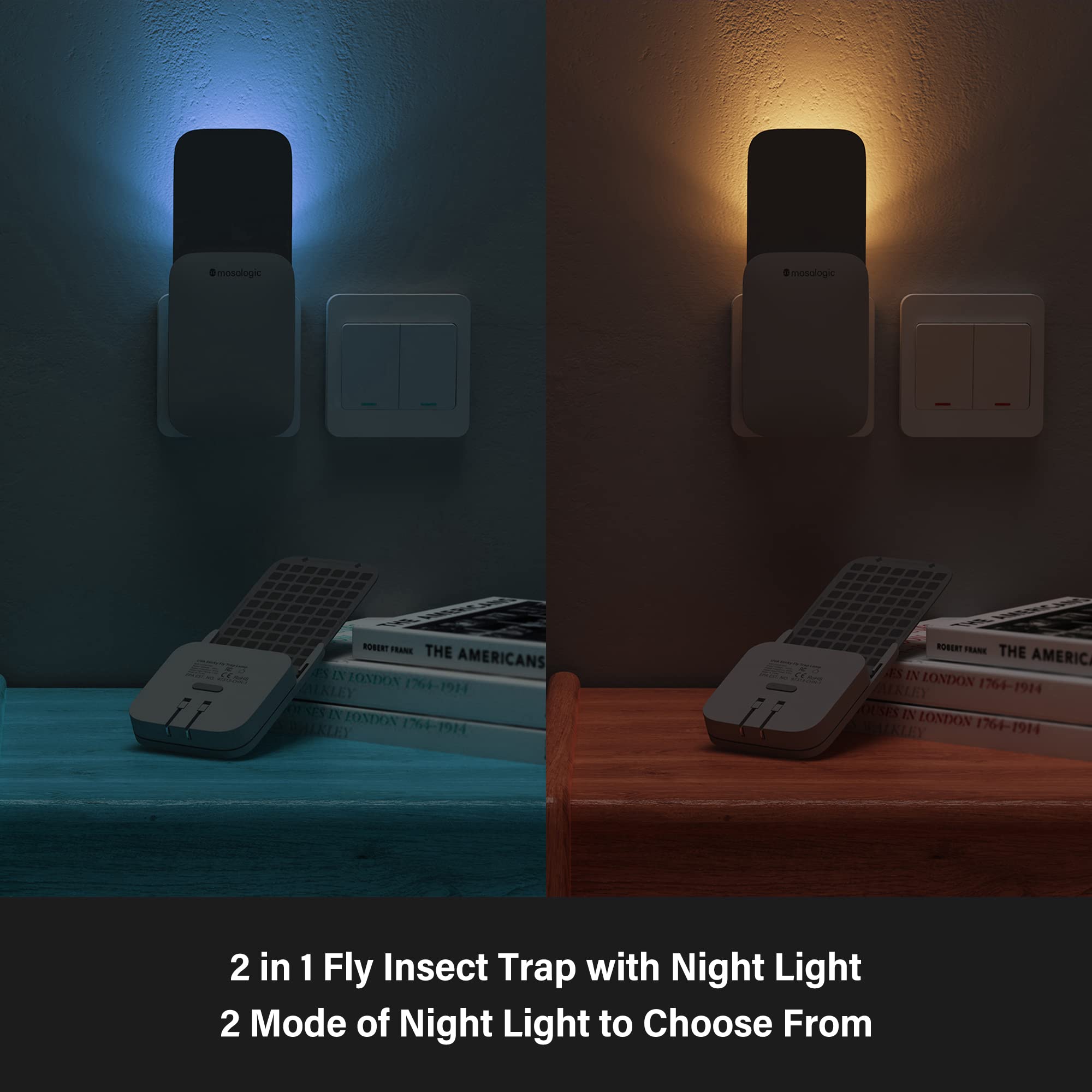Mosalogic Fly Insect Trap in night light mode