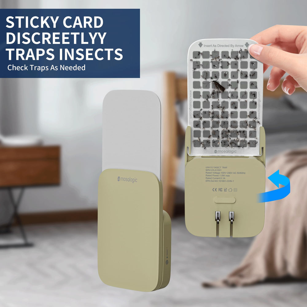 Mosalogic Fly Insect Trap operating in a kitchen setting