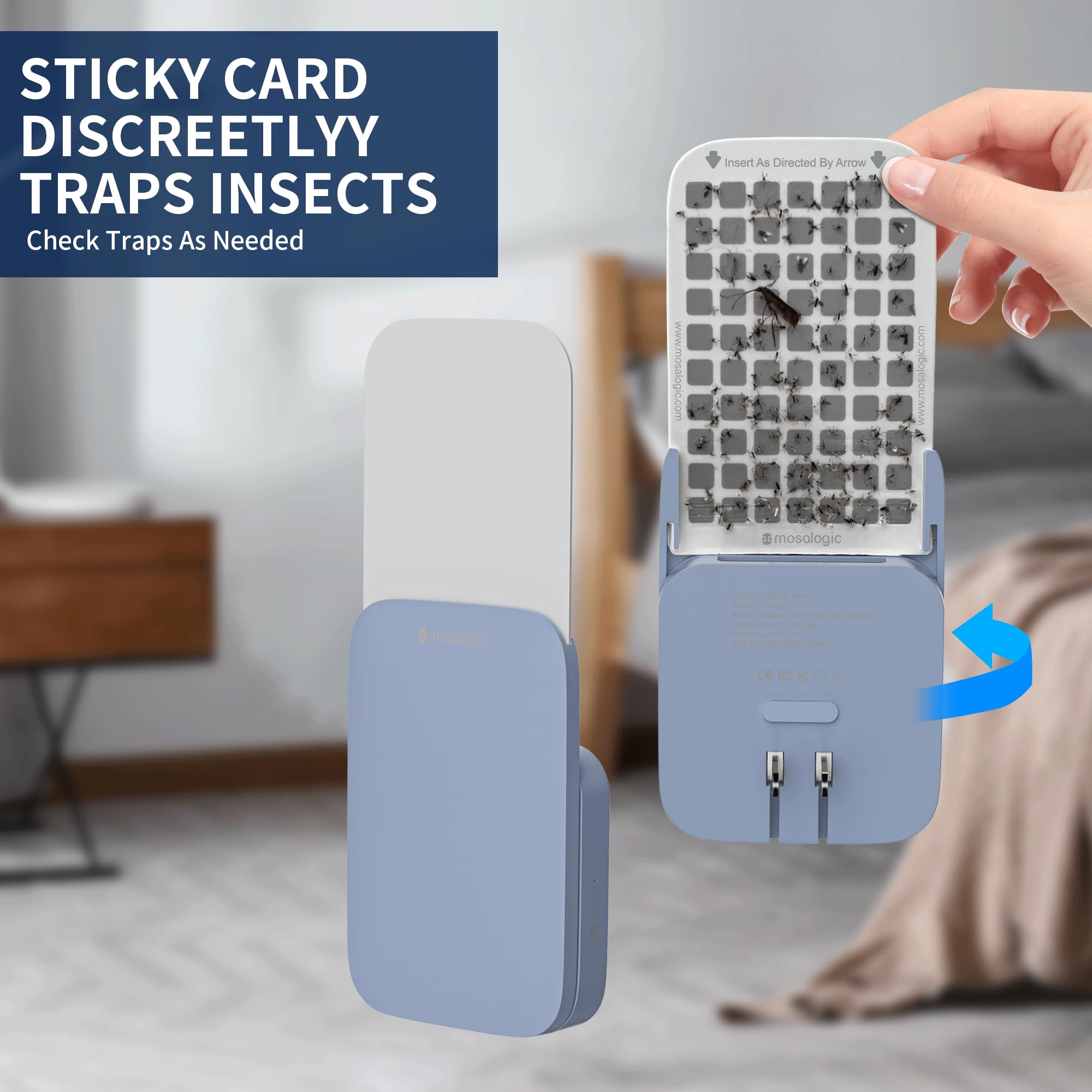 mosalogic Fly Insect Trap with user manual and glue boards