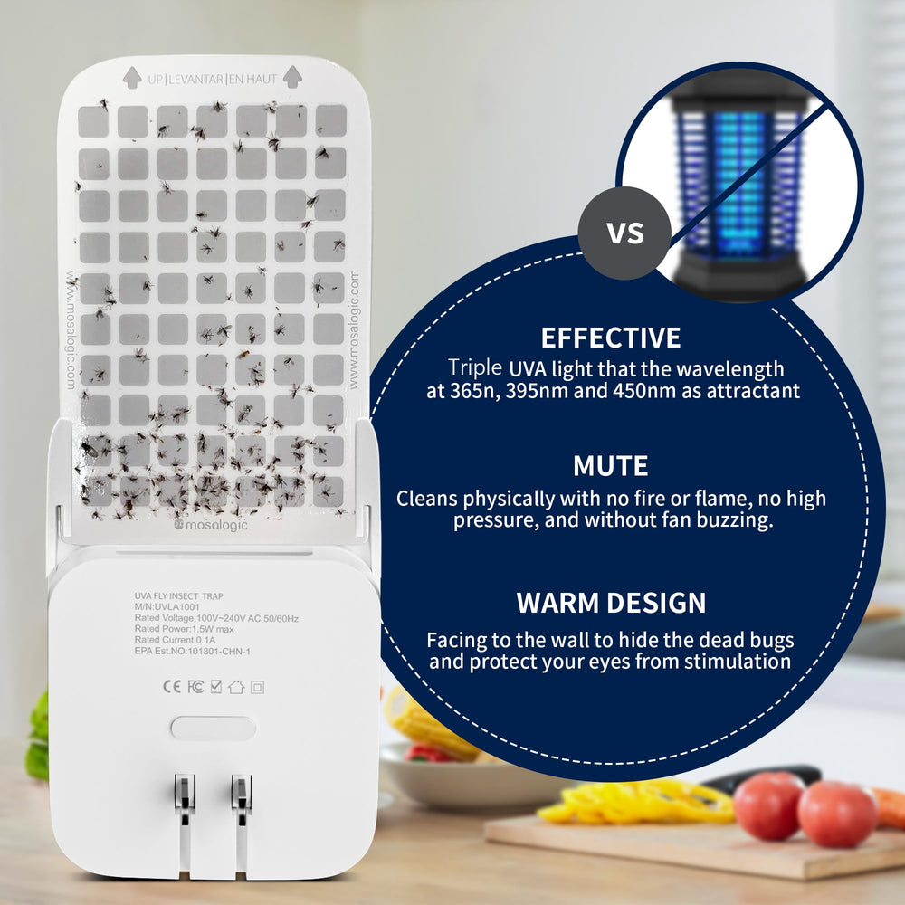 Mosalogic Fruit Fly Trap in a kitchen setting