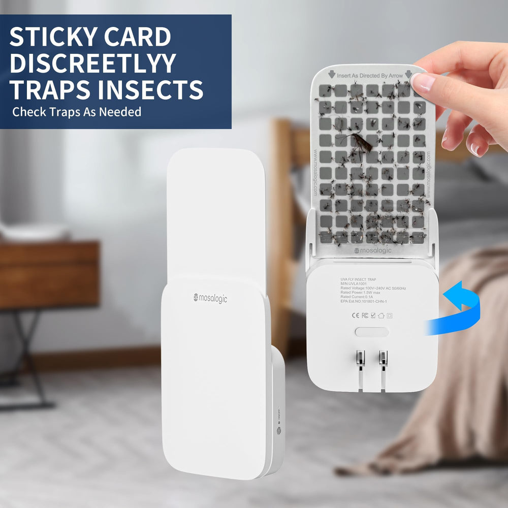 Mosalogic Fruit Fly Trap with night light feature on