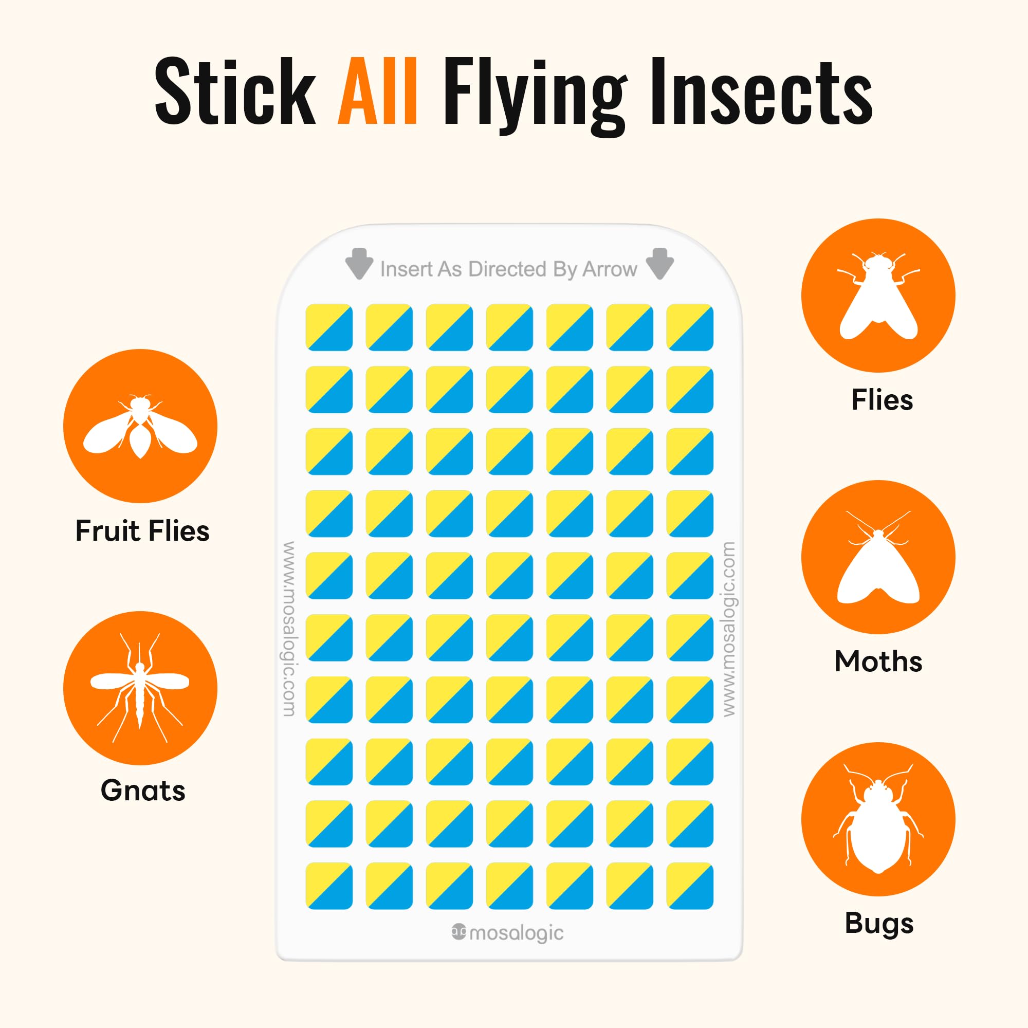 mosalogic Sticky Card Refills showing individual glue cards