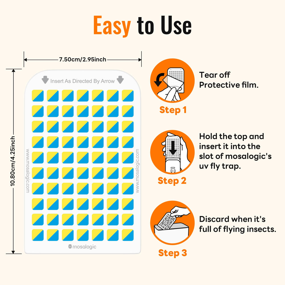 mosalogic Sticky Card Refills with a fly trap device