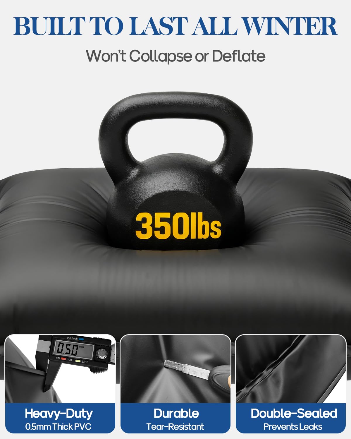 Mosenpol pool pillow with ropes for securing