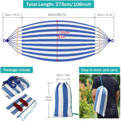 MOSFiATA Hammock with sturdy metal knot and straps