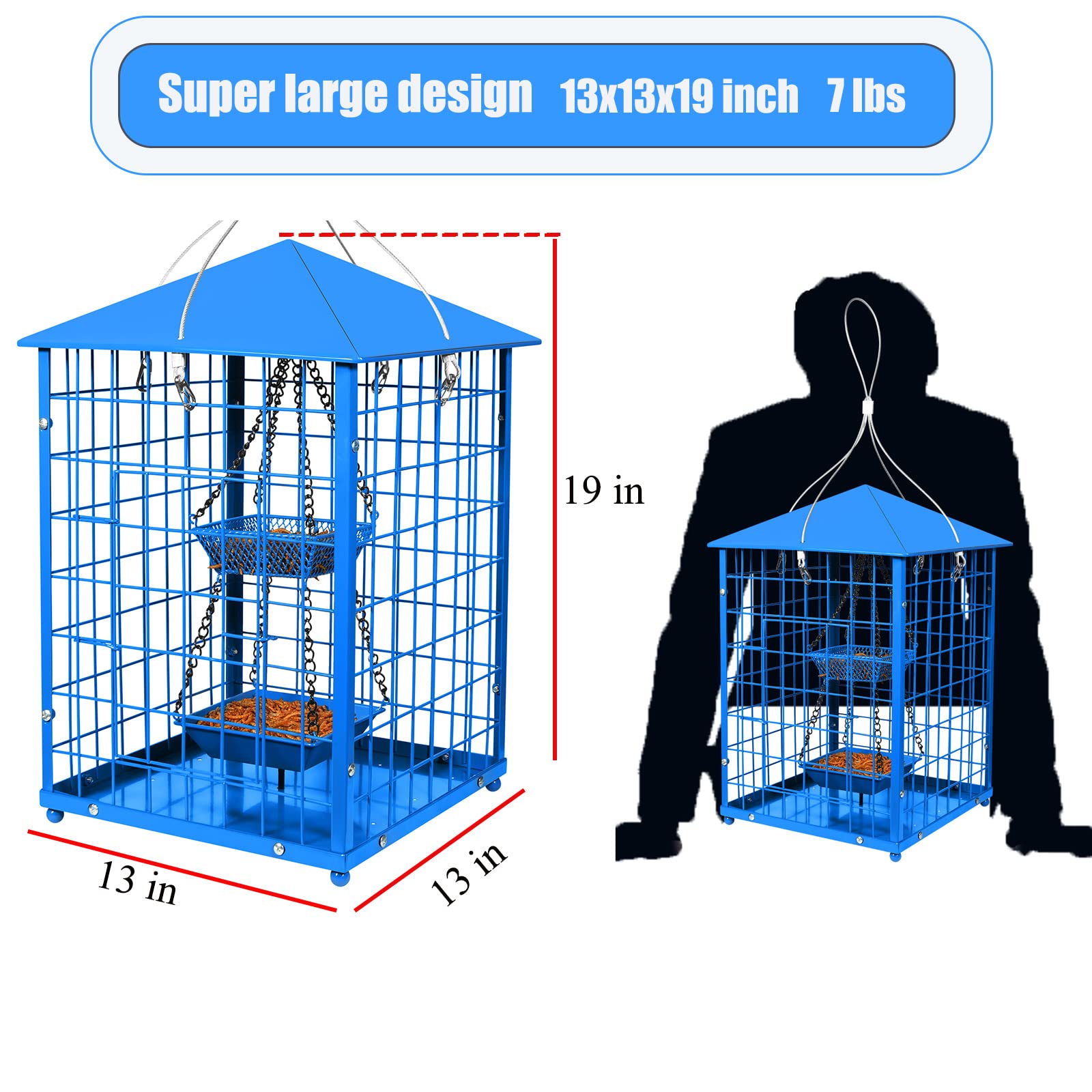 Mosloly Bluebird Feeder assembly instructions manual