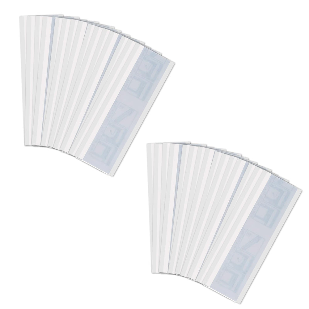 Mosqueda fly traps applied to a window showing clear adhesive