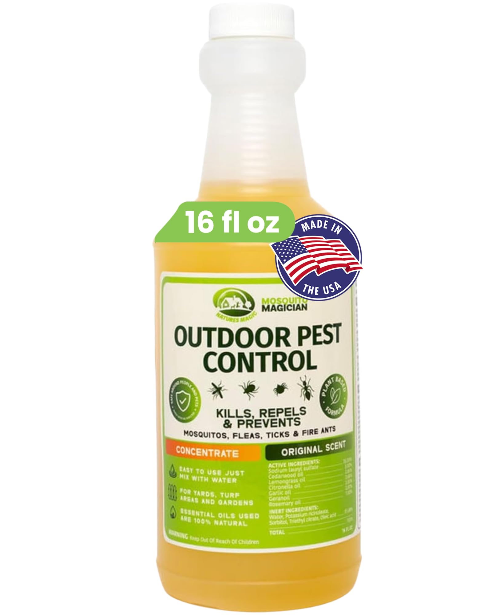 Mosquito Magician Liquid Concentrate 16 Oz bottle front view