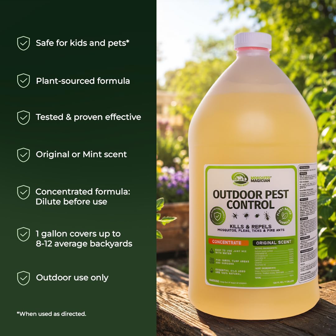Mosquito Magician Liquid Concentrate packaging details