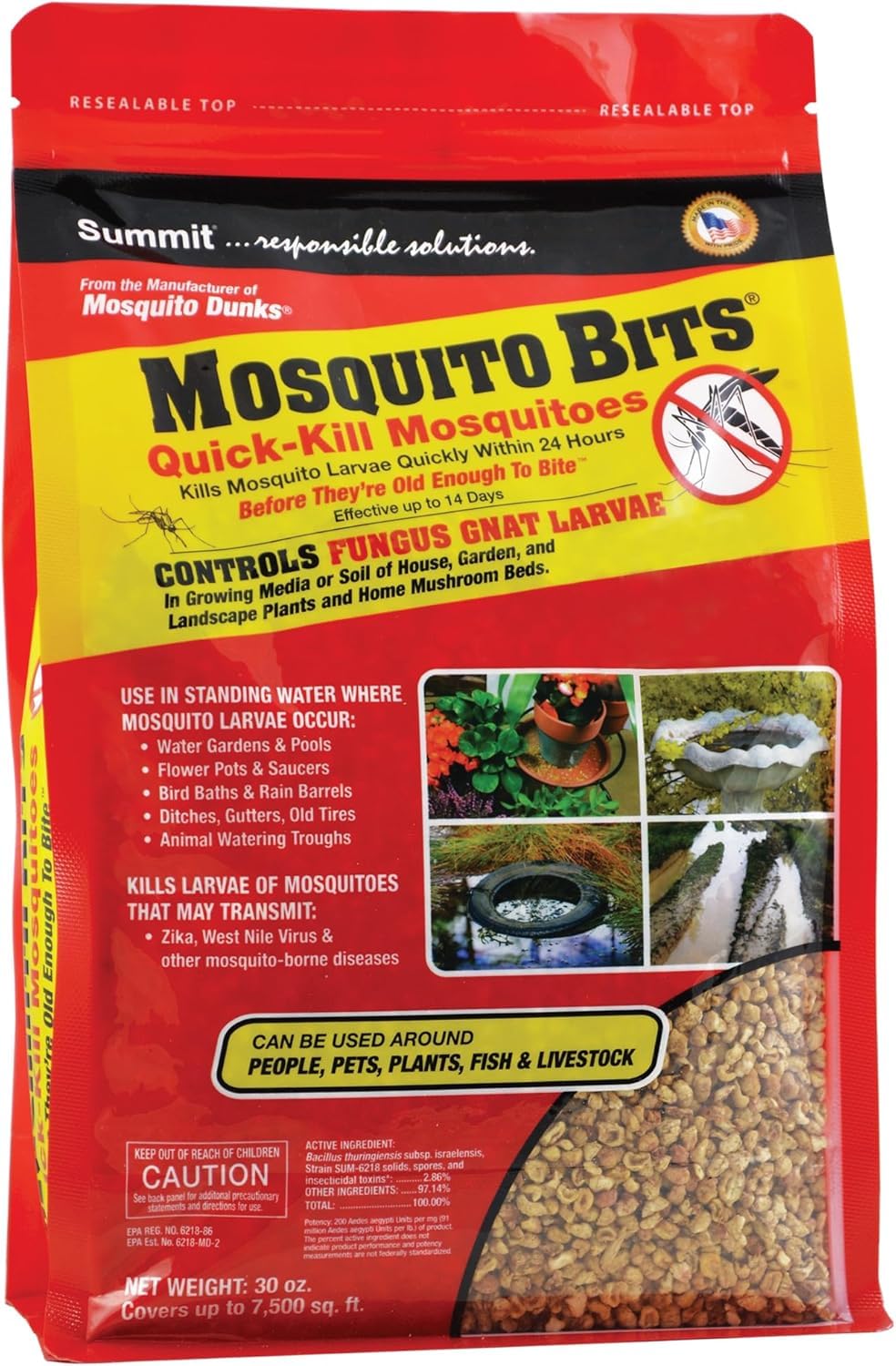 Mosquito Summit Dunks front view, 30 ounce packaging