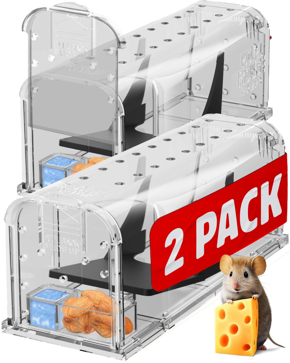 Motel Mouse humane mouse trap front view with white finish