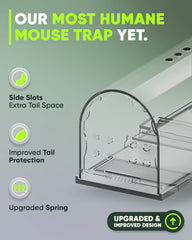 Motel Mouse humane mouse trap side view with release mechanism