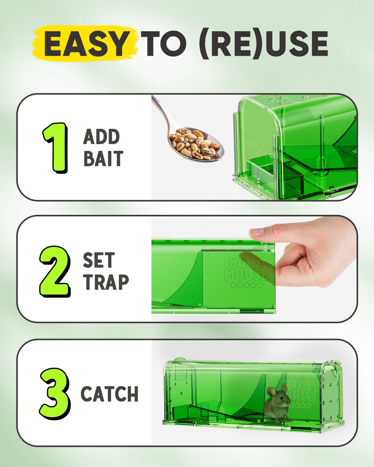 Motel Mouse humane mouse trap video guide