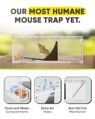 Motel Mouse humane mouse trap with cleaning brush and instruction manual
