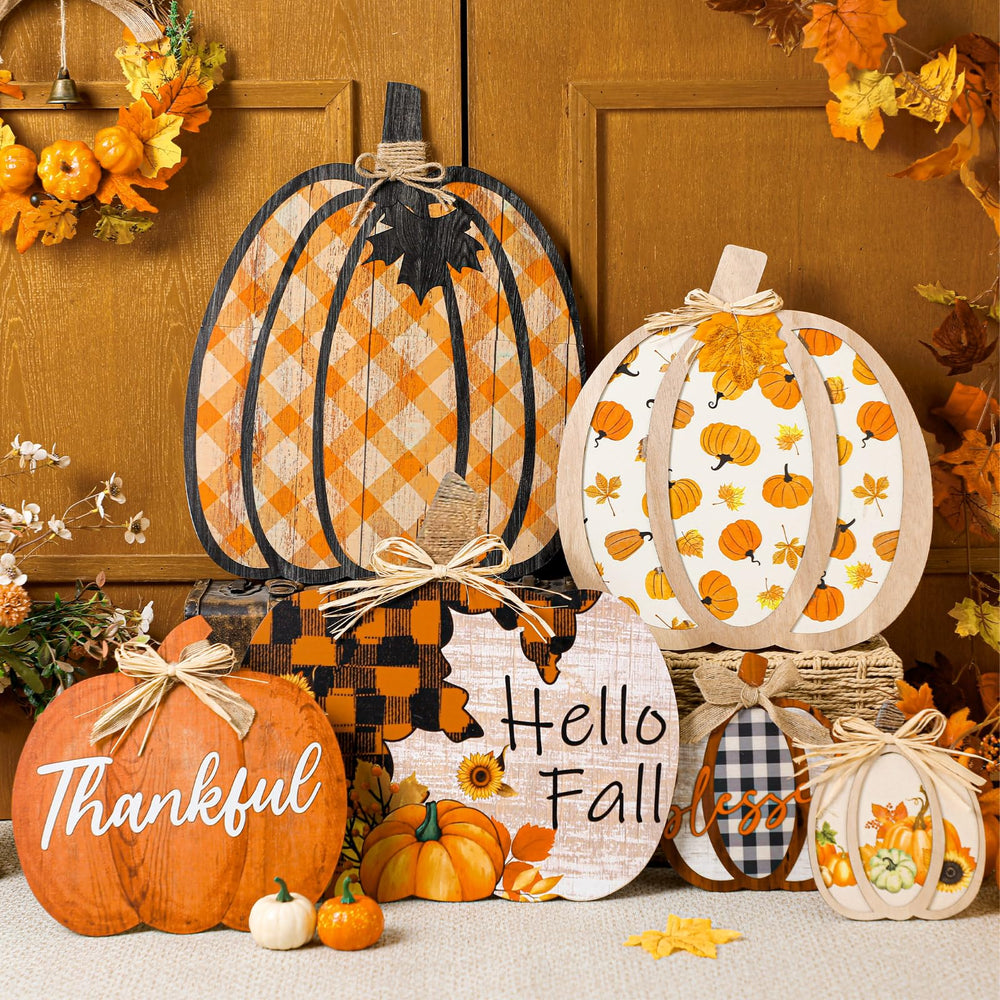 Moucuny pumpkin signs showcasing easy installation process