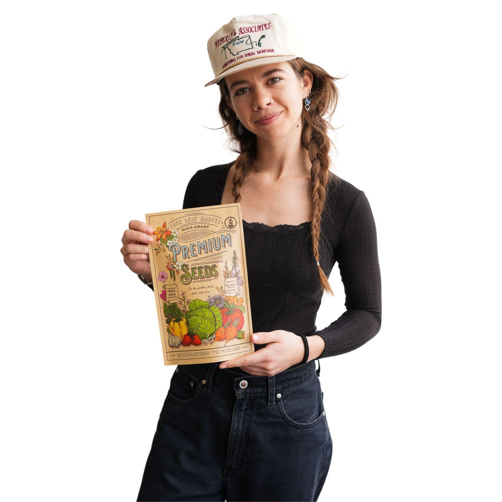 Mountain Valley Seed Company logo on Micro Clover Seed package