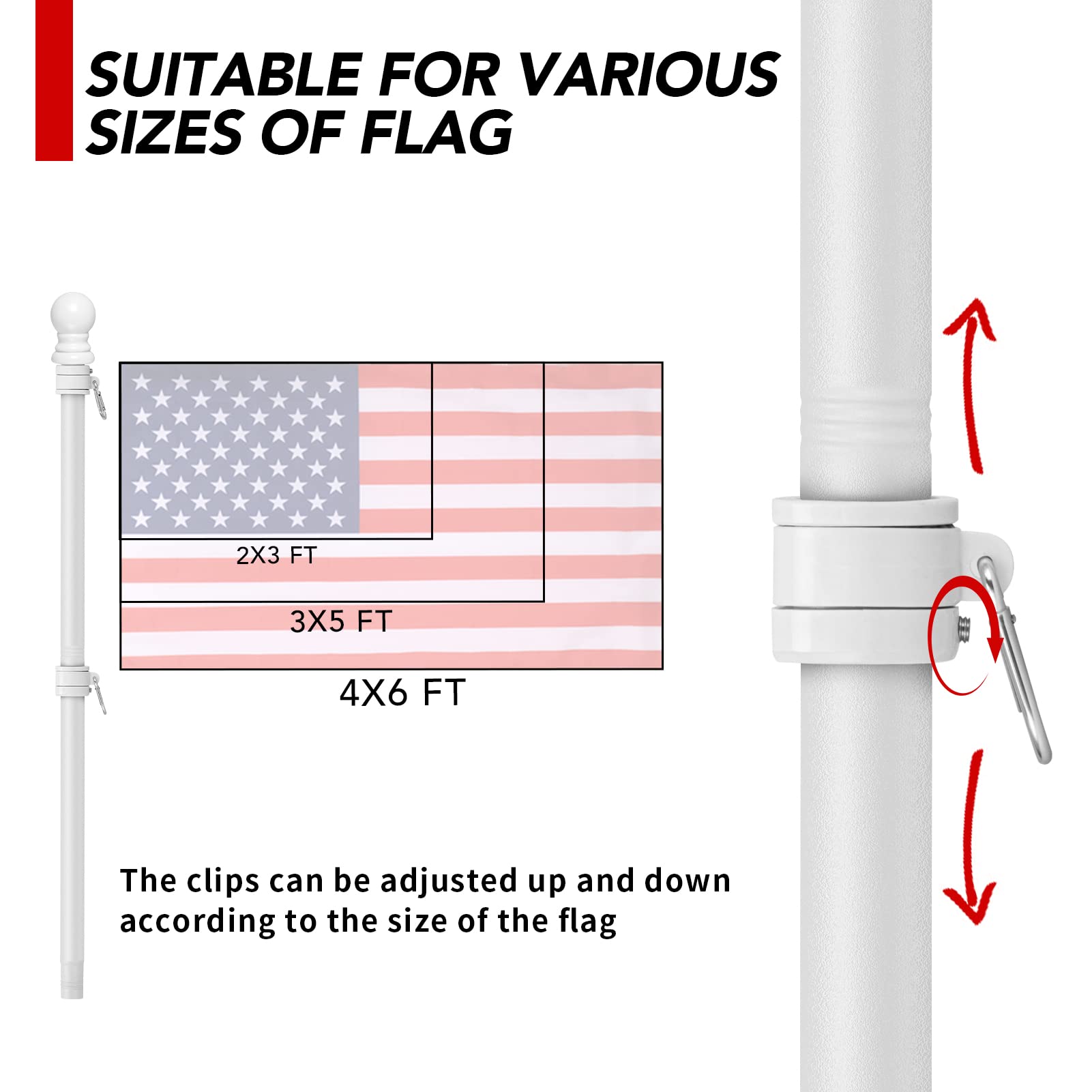 Mounting bracket and installation accessories for Yeesun flag pole