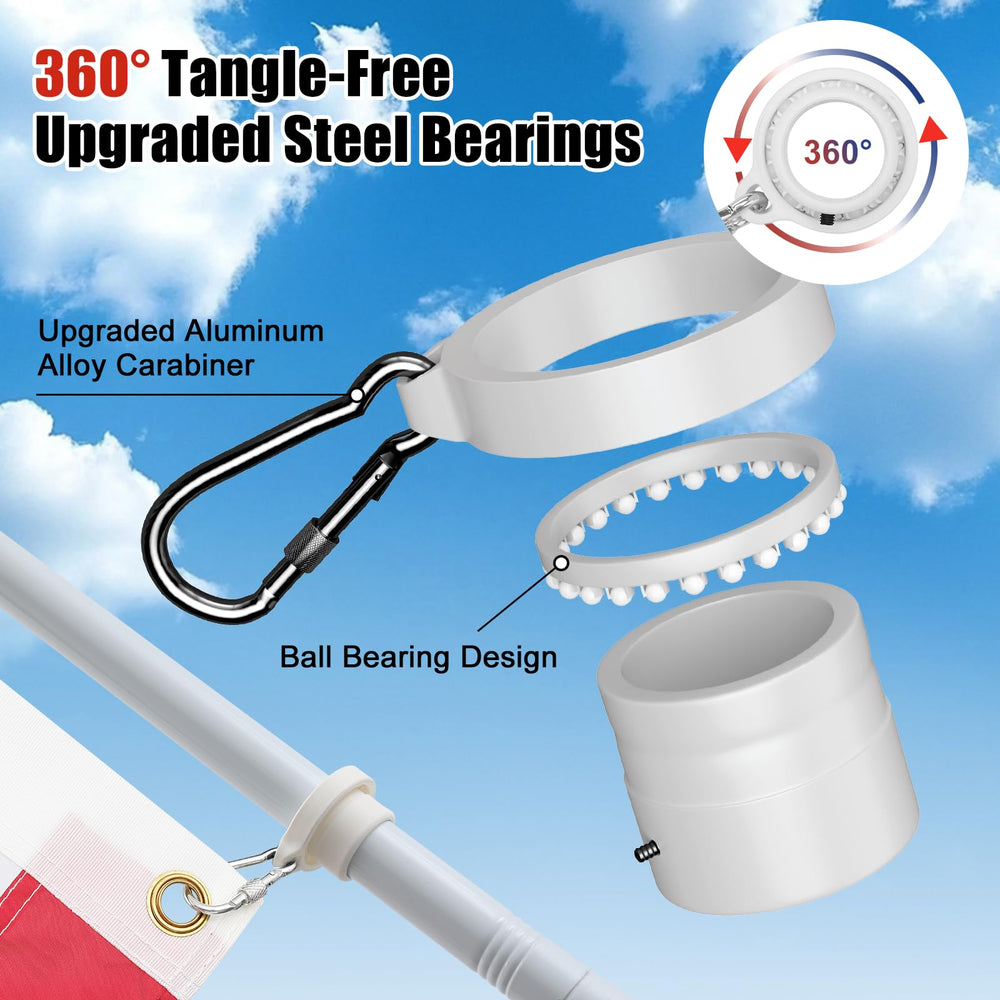 Mounting hardware for flagpole installation