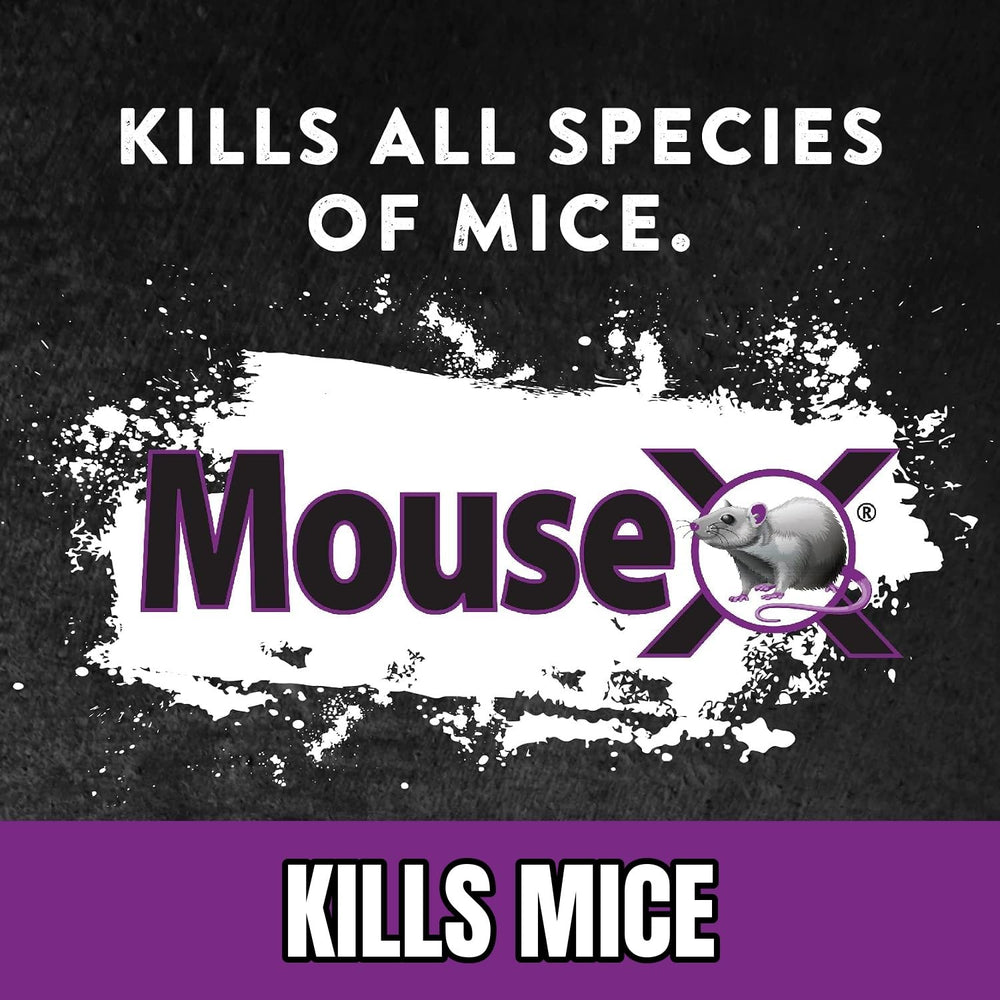 MouseX Pellets being poured into a bait station