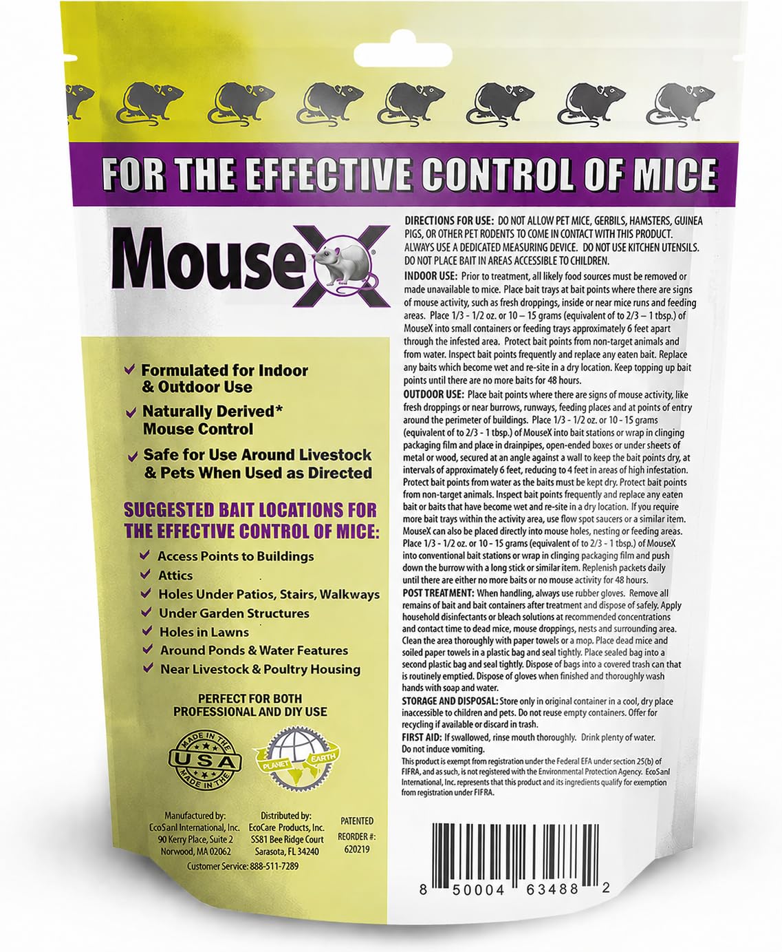MouseX Pellets shown in a bowl for easy access
